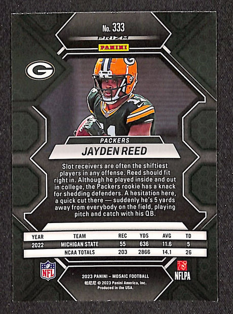 Jayden Reed 2023 Panini Mosaic Genesis Mosaic #333