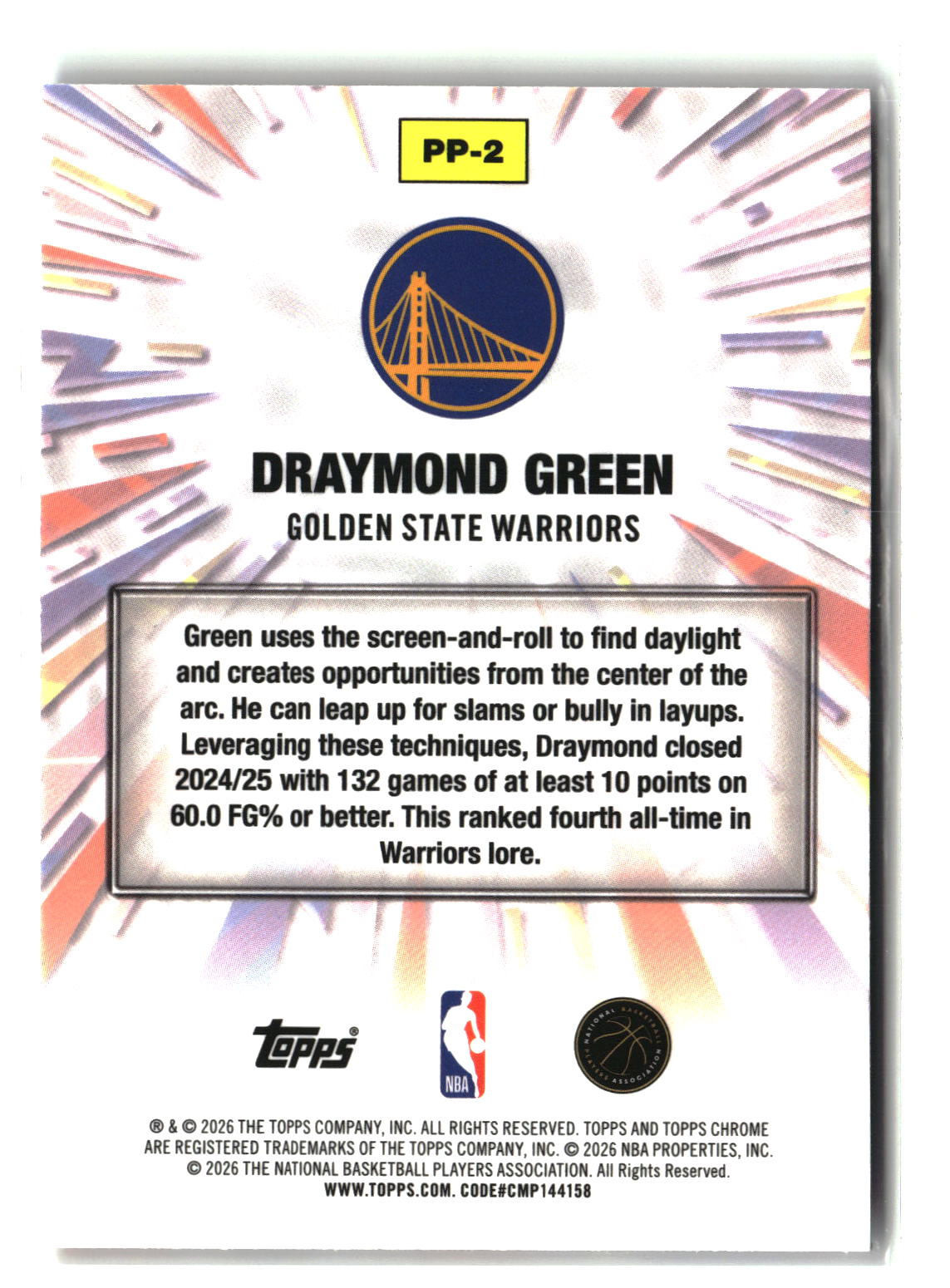 Draymond Green 2025-26 Topps Chrome Update Power Players #PP-2