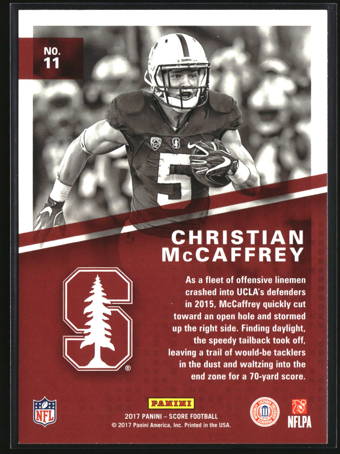 Christian McCaffrey 2017 Score Hype #11