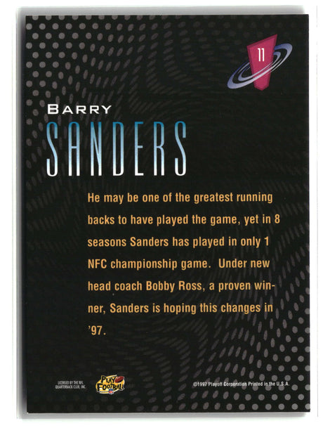Barry Sanders 1997 Playoff Zone Frenzy #11