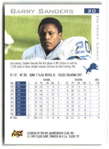 Barry Sanders 1997 Fleer #20