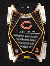 Load image into Gallery viewer, Justin Fields 2021 Panini Select Silver Prizm Die Cut #150
