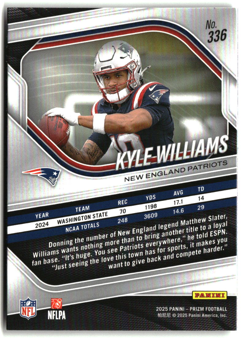 Kyle Williams 2025 Panini Prizm #336