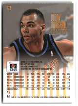 Donny Marshall 1995-96 Ultra #276