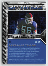 Lawrence Taylor 2025 Leaf Optichrome Optimus Prismatic Pink #OB-34 #/1