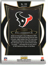 Will Anderson Jr. 2024 Panini Select Silver Prizm #100