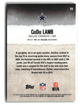 CeeDee Lamb 2025 Topps Signature Class Lime Green #16 #/175