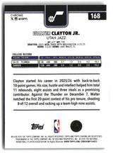 Walter Clayton Jr. 2025-26 Topps Chrome Update #168