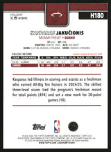 Kasparas Jakucionis 2025-26 Topps Holiday #H180