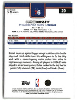Oshae Brissett 2025-26 Topps Chrome Yellow Refractor #20 #/275