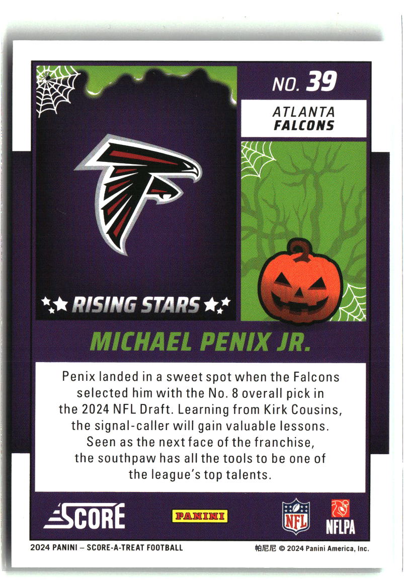 Michael Penix Jr. 2024 Score-A-Treat Rising Stars Green Bats #39