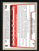 Joe Mauer 2012 Bowman #87