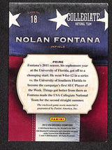 Nolan Fontana 2013 USA Baseball Champions Game Gear Jerseys #18 #/99