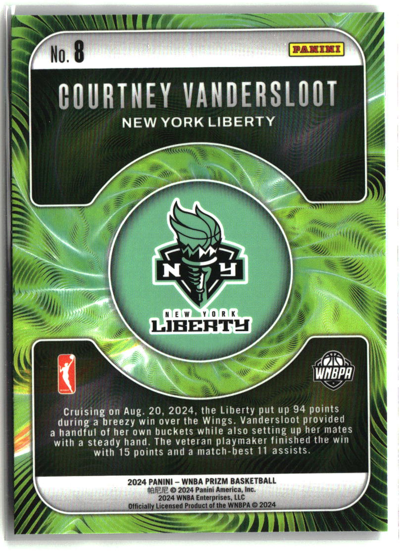 Courtney Vandersloot 2024 Panini Prizm WNBA Fractal #8