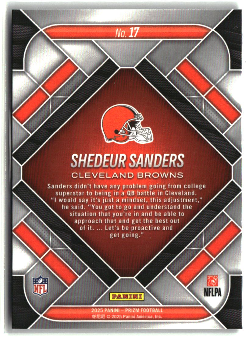 Shedeur Sanders 2025 Panini Prizm Emergent #17