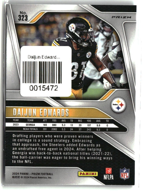 Daijun Edwards 2024 Panini Prizm Silver #323