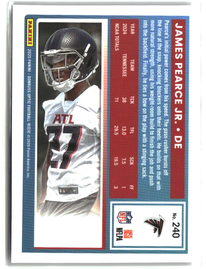 James Pearce Jr. 2025 Donruss Optic #240