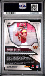 Jayden Daniels 2024 Panini Prizm Pink #347 PSA 10