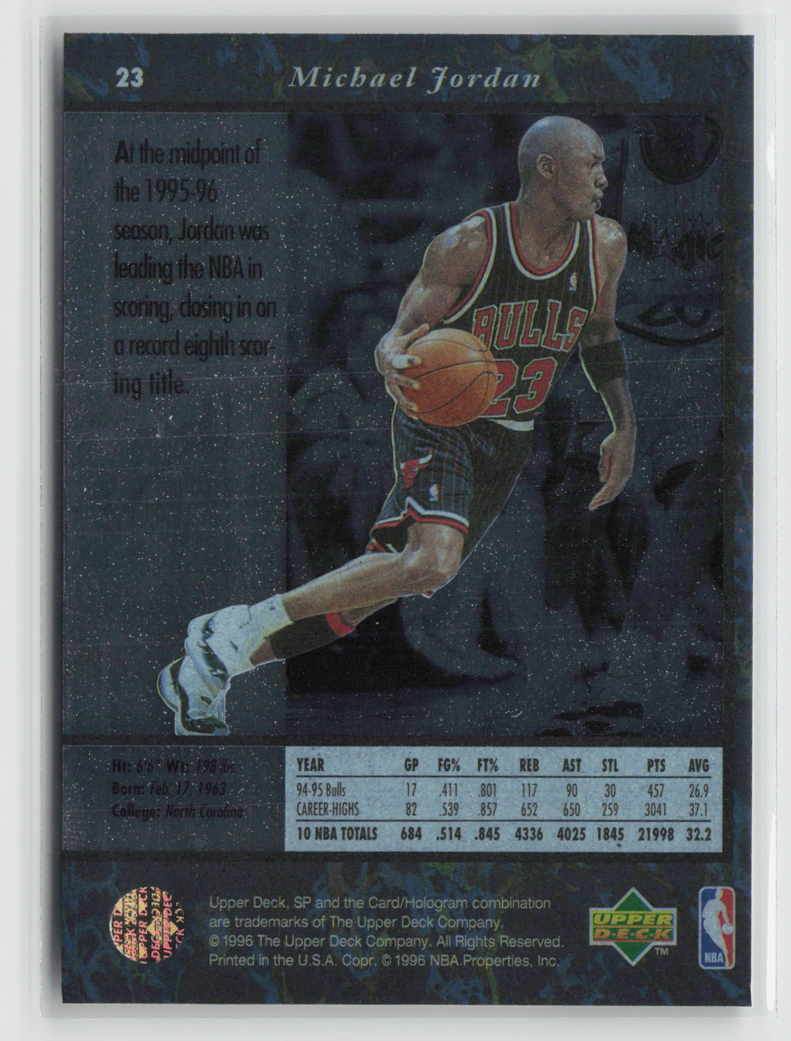 Michael Jordan 1995-96 SP #23