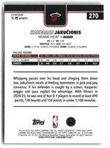 Kasparas Jakučionis 2025-26 Topps Chrome #270