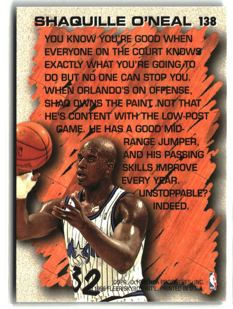 Shaquille O'Neal 1996-97 Fleer #138