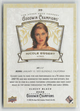 Nicole Eggert 2026 Upper Deck Goodwin Champions Glossy Black #39