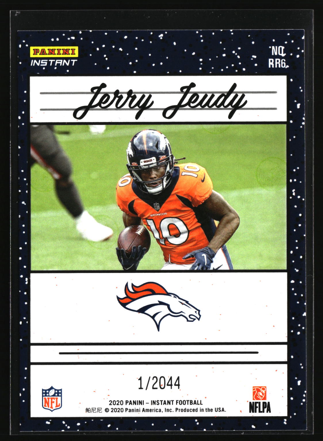 Jerry Jeudy 2020 Panini Instant Rated Rookies Retro #RR6