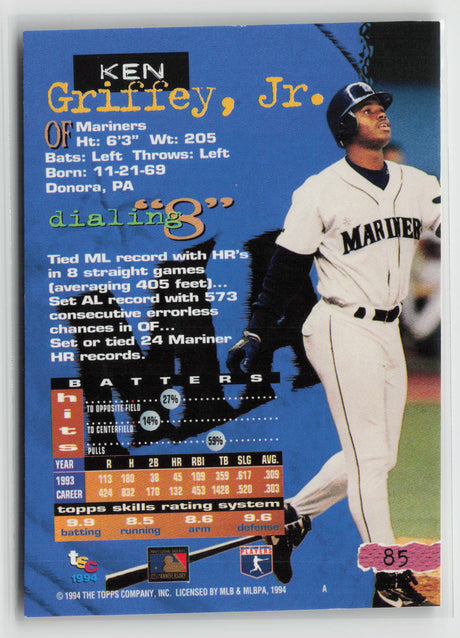 Ken Griffey, Jr. 1994 Stadium Club #85