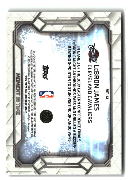 LeBron James 2025-26 Topps Chrome Update Moment In Time #MT-13