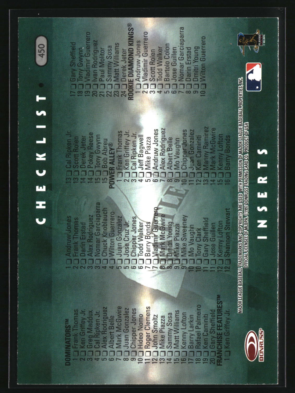 Ken Griffey Jr. 1997 Donruss #450