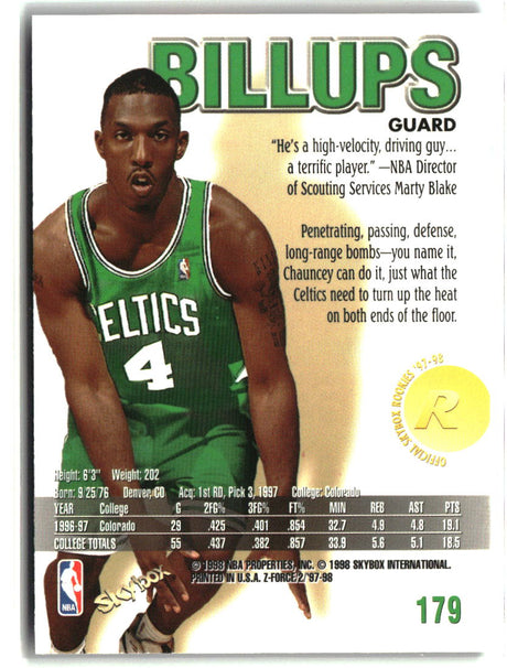 Chauncey Billups 1997-98 SkyBox Z-Force #179