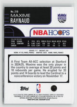 Maxime Raynaud 2025-26 Hoops #210
