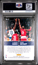 Load image into Gallery viewer, K. Bryant L. James 2019 Panini Hoops Tip-Off #6 PSA 7
