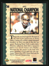 Joe Montana 1995 Collector's Choice Joe Montana Trilogy #MT1