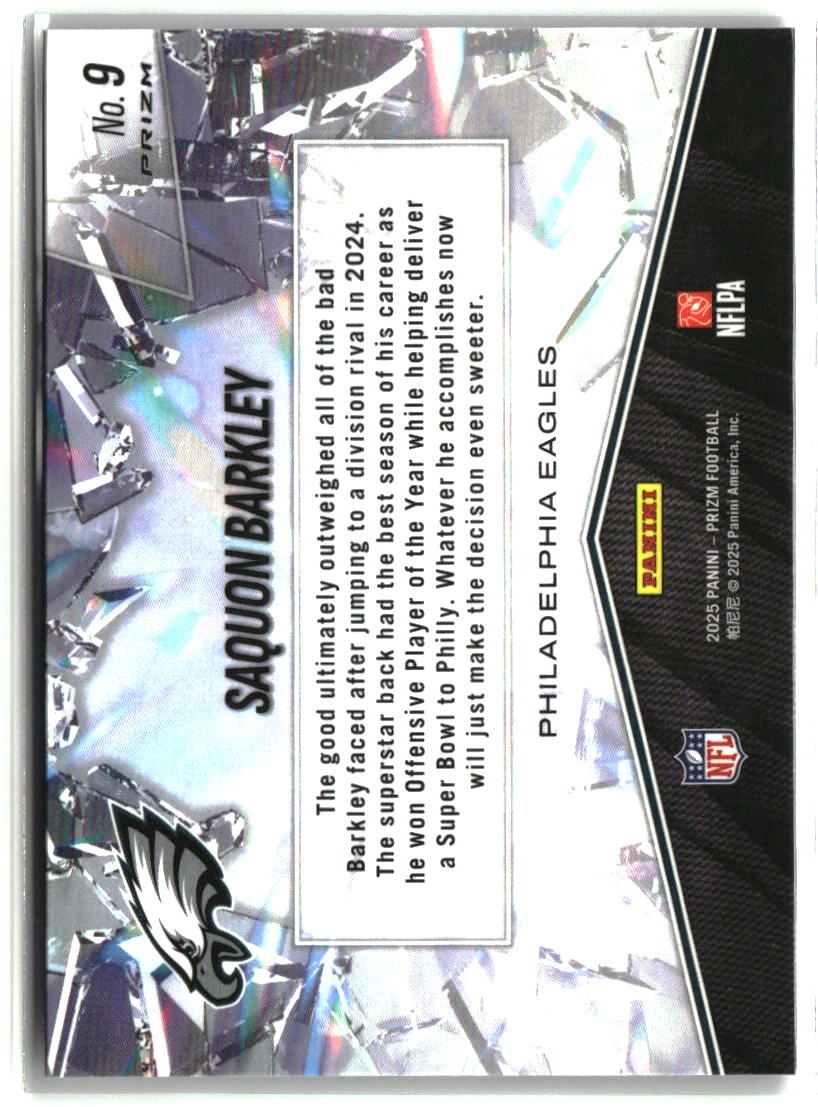Saquon Barkley 2025 Panini Prizm Prizm Break Silver #9