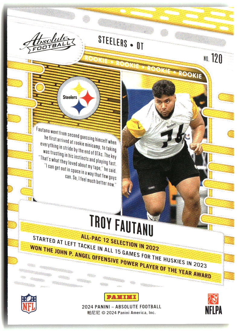 Troy Fautanu 2024 Panini Absolute Retail #120