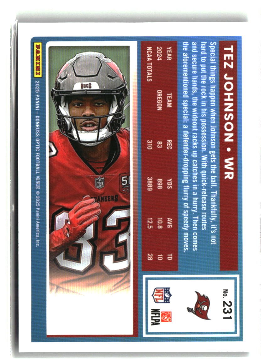 Tez Johnson 2025 Donruss Optic #231