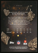 Bijan Robinson 2025 Topps Chrome Fortune 15 #F15-14