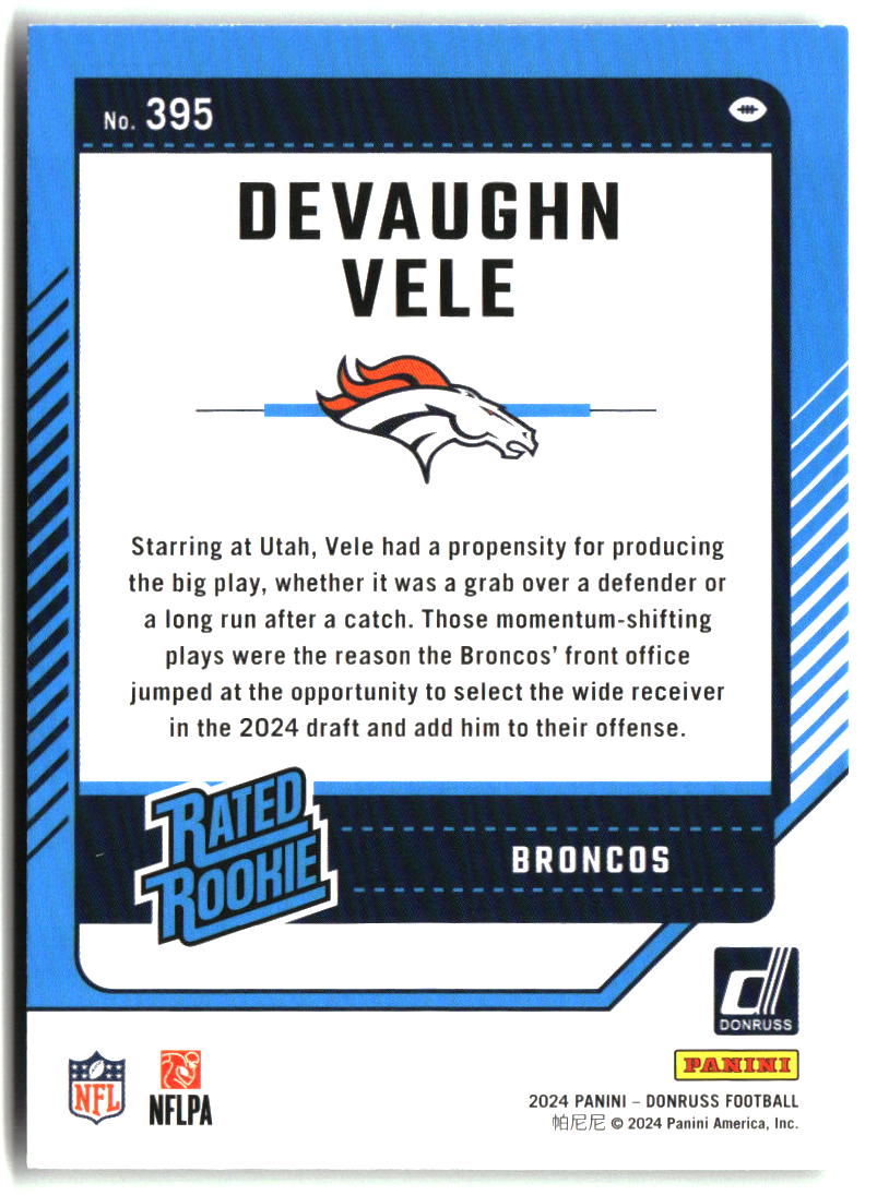 Devaughn Vele 2024 Donruss #395
