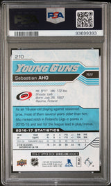 Sebastian Aho 2016 Upper Deck #210 PSA 10