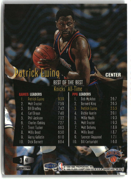 Patrick Ewing 1998-99 Flair Showcase #41