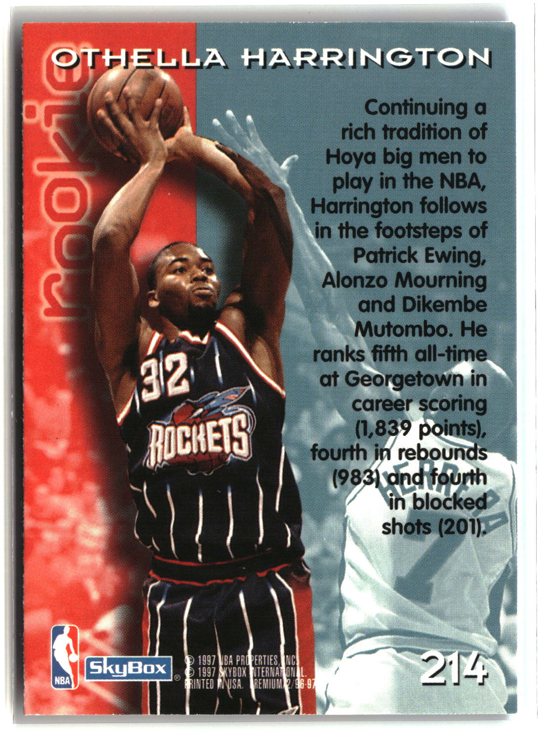Othella Harrington 1996-97 SkyBox Premium #214