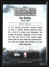 Ace Bailey 2025-26 Bowman Greatness Loading #GL-5