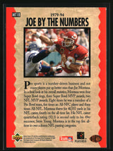 Joe Montana 1995 SP Joe Montana Trilogy #MT18