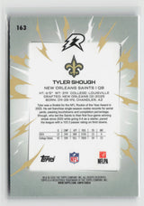 Tyler Shough 2025 Topps Resurgence Navy Surge Refractor #163 #/275
