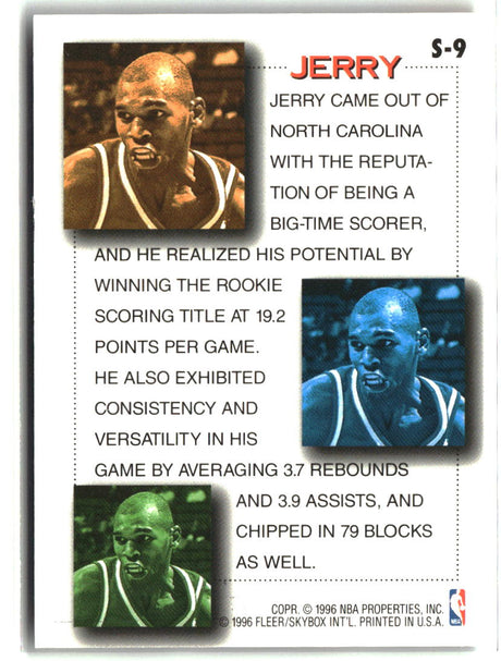 Jerry Stackhouse 1996-97 Fleer Stackhouse's Scrapbook #S-9