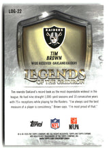 Tim Brown 2025 Topps Chrome Legends of the Gridiron #LOG-22