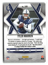 Tyler Warren 2025 Panini Phoenix Bronze Pandora Prizm #185 /125