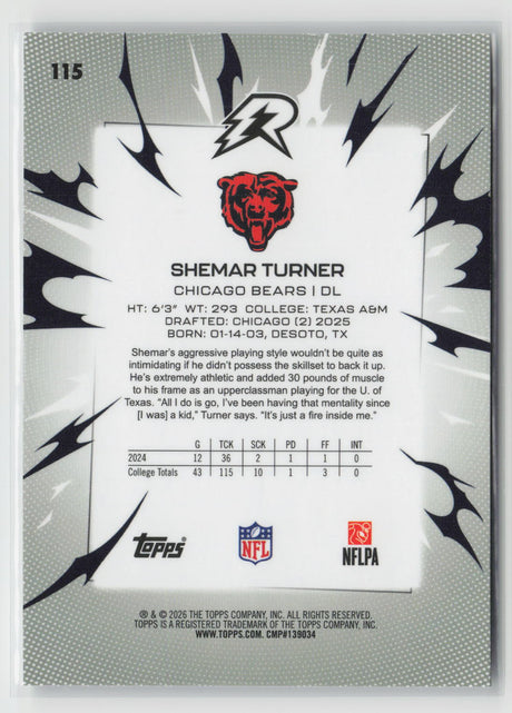 Shemar Turner 2025 Topps Resurgence #115