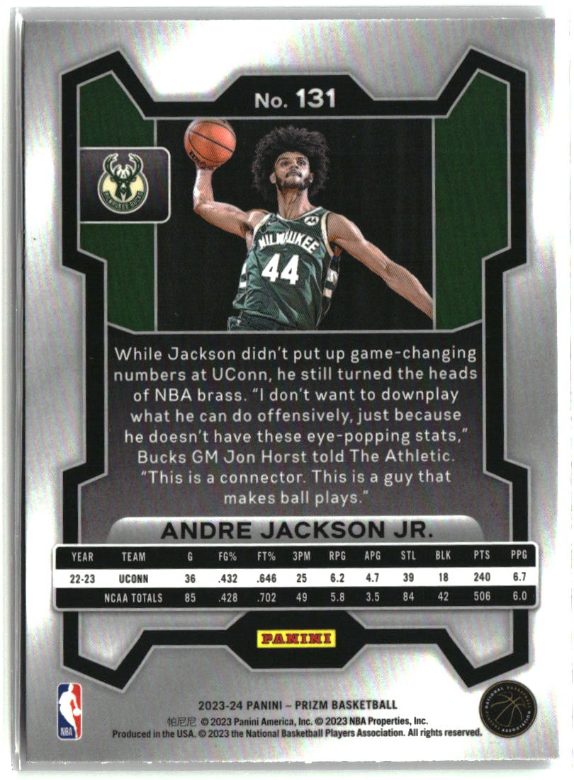 Andre Jackson Jr. 2023-24 Panini Prizm #131